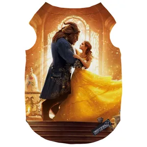 لباس سگ و گربه 27 طرح Beauty and The Beast کد MH175 سایز XL