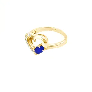 انگشتر نقره زنانه مدل R177PbGo