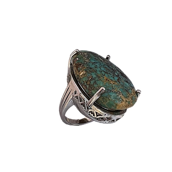 انگشتر نقره زنانه مدل فیروزه glsr-24600