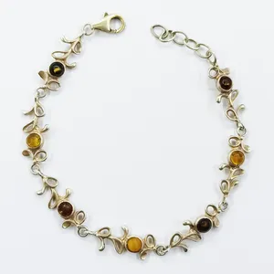 دستبند نقره زنانه سلین کالا مدل کهربا کد ce-As37