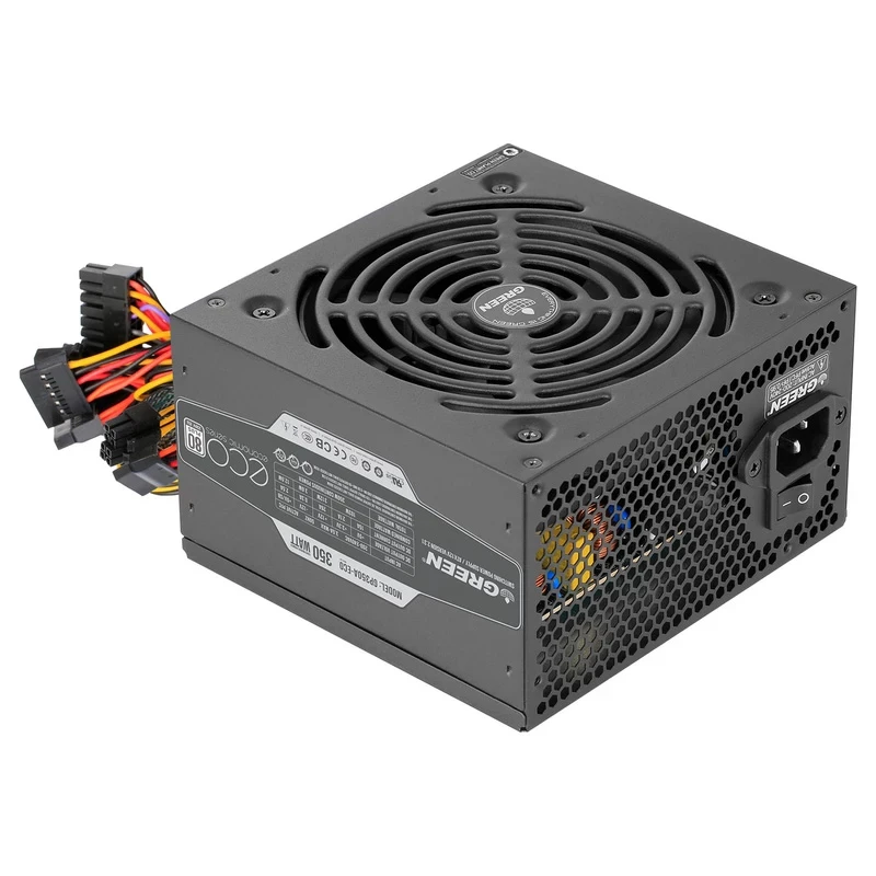 منبع تغذیه کامپیوتر ۳۱۲ وات گرین مدل GP350A-ECO Rev3.1