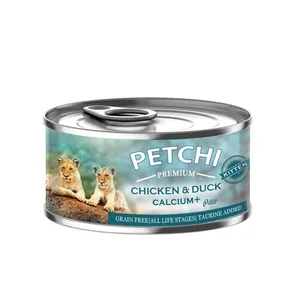 کنسرو غذای گربه پتچی مدل Chicken & Duck وزن 120 گرم