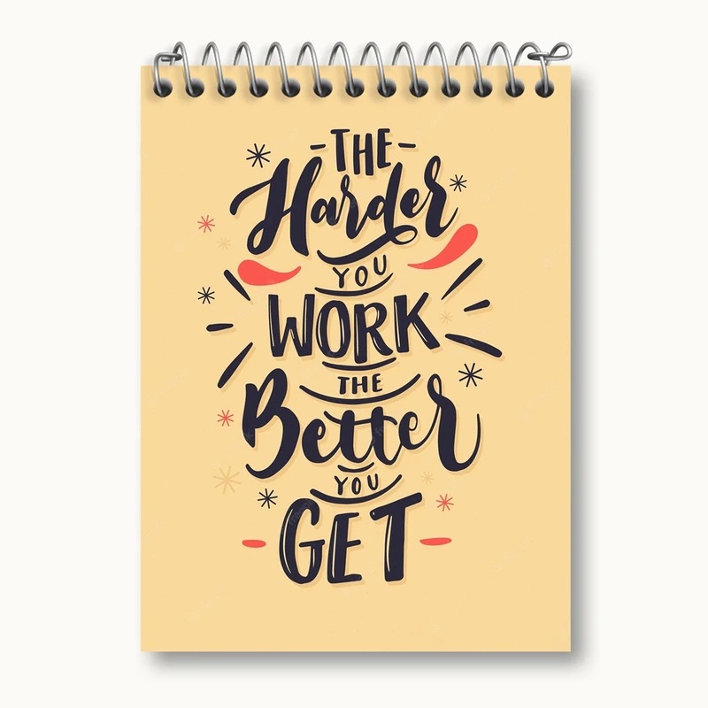 دفتر یادداشت 50 برگ خندالو مدل جملات انگیزشی کد 24796