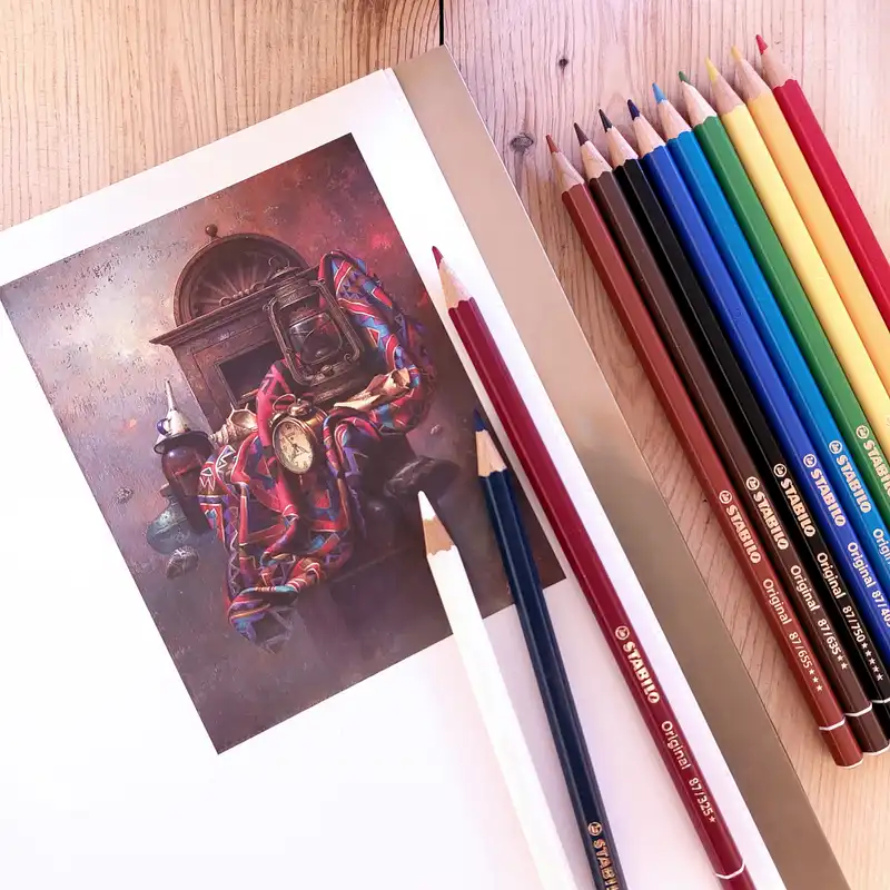 مداد رنگی 12 رنگ استابیلو مدل Original