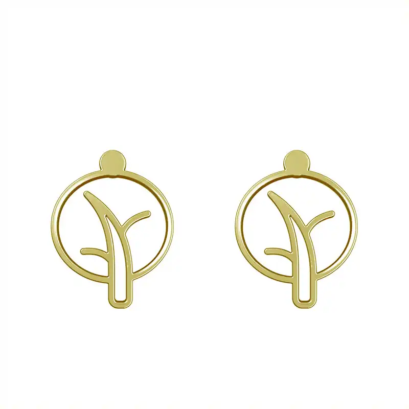 گوشواره طلا 18 عیار زنانه مدوپد مدل درخت کد GA1-15801