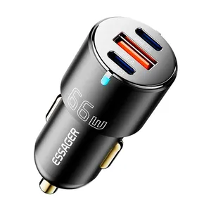 شارژر فندکی 66 وات اساگر مدل مولتی پورت