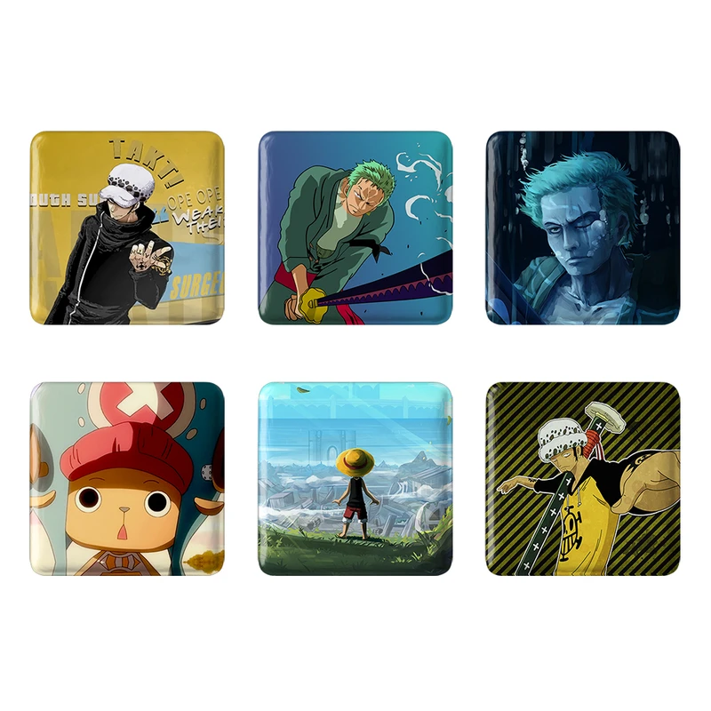 مگنت خندالو طرح انیمه وان پیس One Piece کد 941A مجموعه 6 عددی