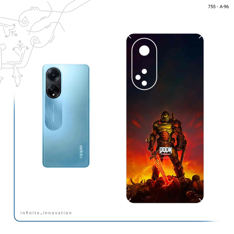 برچسب پوششی ماهوت مدل DOOM Game Series مناسب برای گوشی موبایل اپو A98