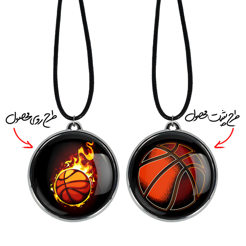 گردنبند خندالو مدل بسکتبال Basketball کد 2646326467
