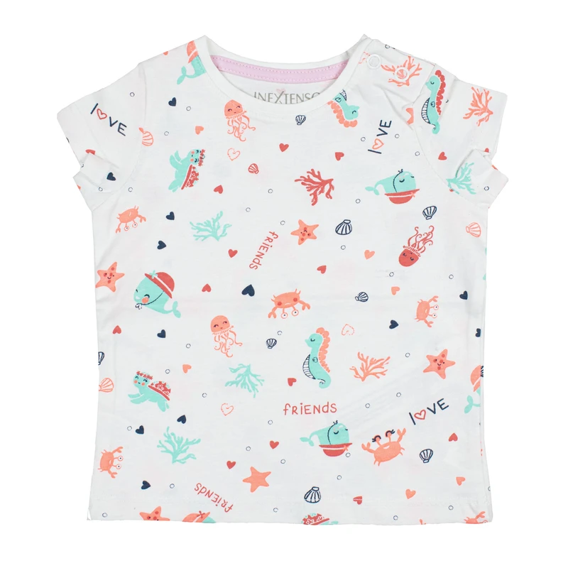 تی‌شرت آستین کوتاه نوزادی اینکس تنسو مدل bd020