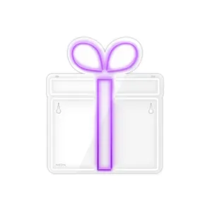 چراغ دیواری نئون دیزاین طرح Gift-Box_PR