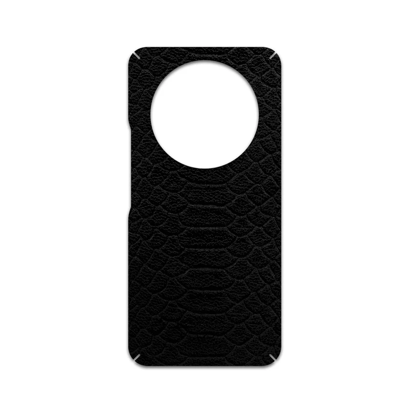 برچسب پوششی ماهوت مدل Black-Snake-Leather مناسب برای گوشی موبایل آنر X9c