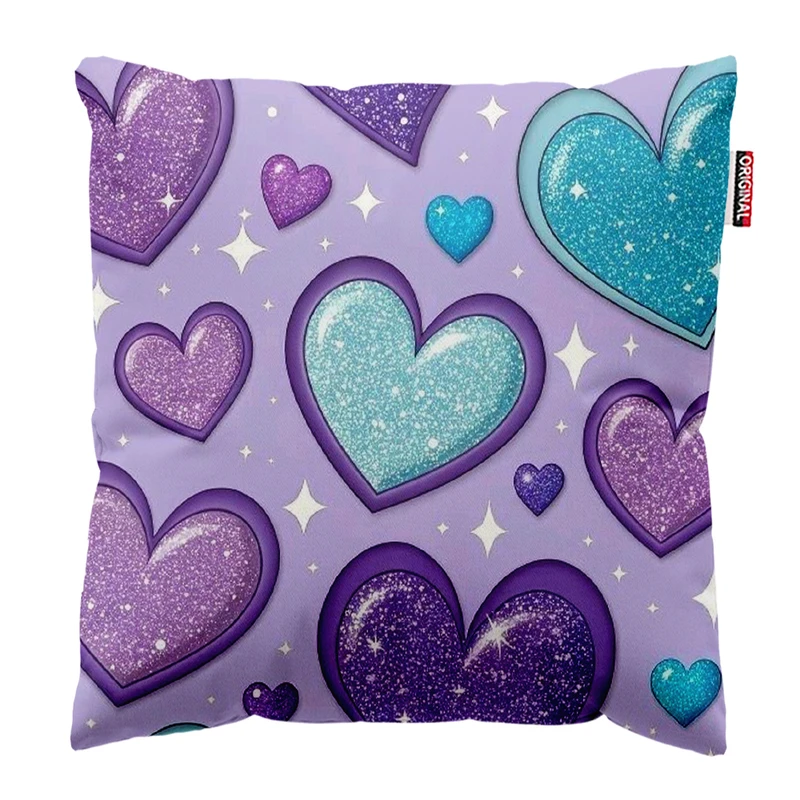 کوسن پاد آفرین طرح قلب کد 3471 سایز 40*40 سانتی متر