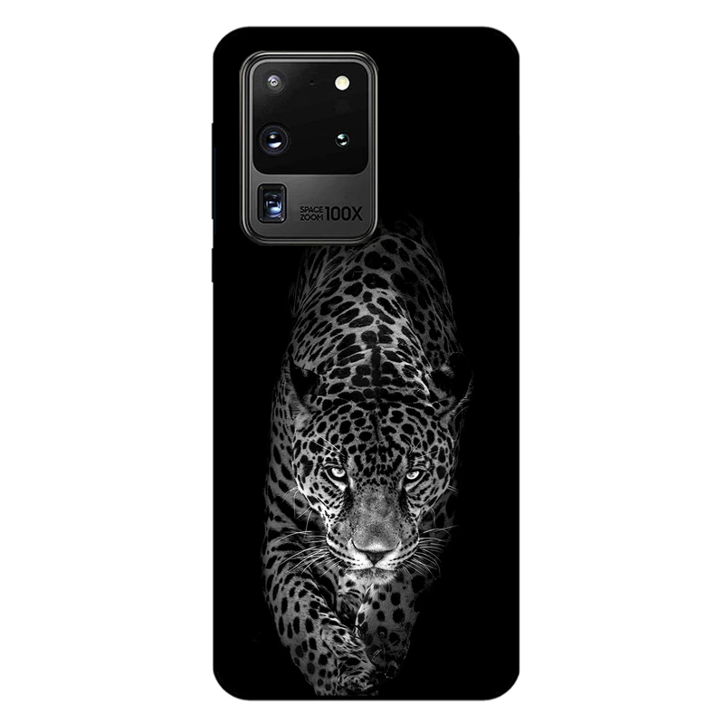 کاور مگافون طرح پلنگ مدل 1879 مناسب برای گوشی موبایل سامسونگ Galaxy S20 Ultra  