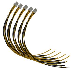 کابل برق 6 پین کامپیوتر مدل A38 بسته 5 عددی