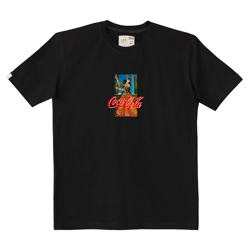 تی شرت آستین کوتاه مردانه مسترمانی مدل کوکاکولای قاجار