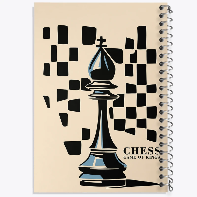 دفتر ژورنال نویسی 50 برگ خندالو مدل نقطه ای طرح شطرنج کد F6832