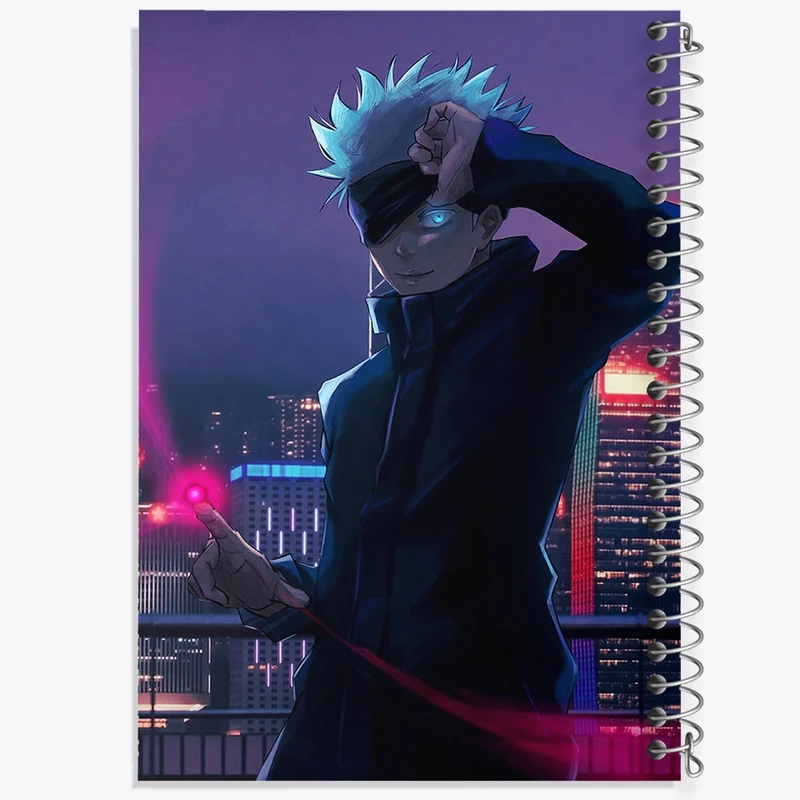 دفتر مشق 100 برگ خندالو طرح گوجو ساتورو انیمه جوجوتسو کایزن کد F749