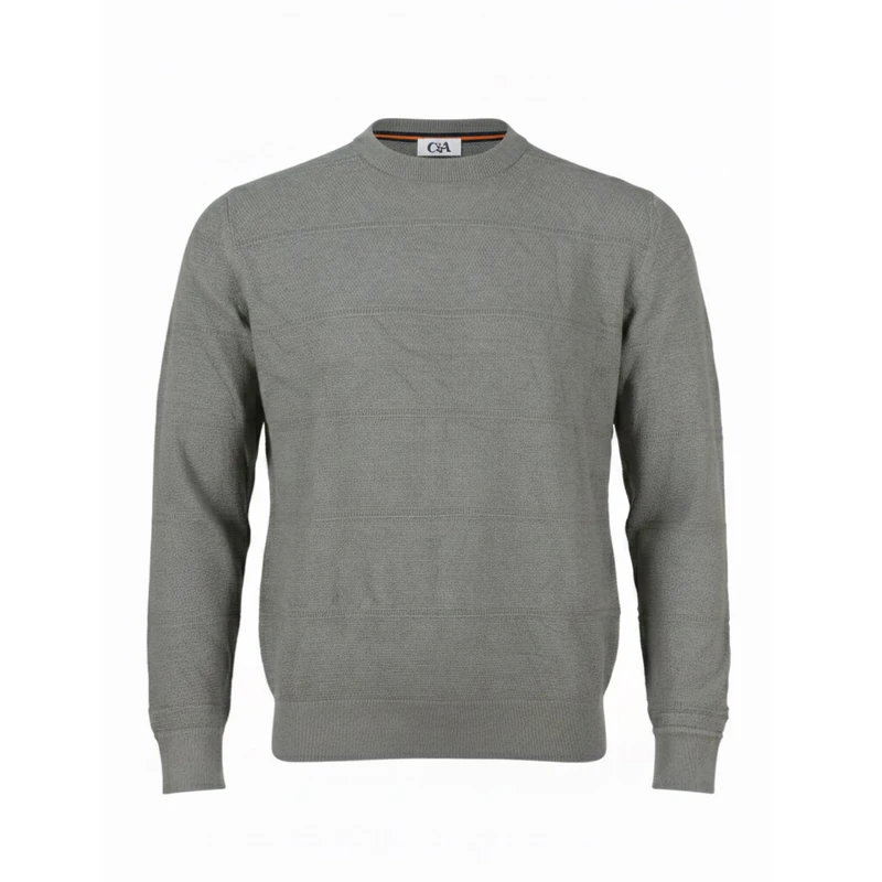 پلیور یقه گرد مردانه سی اند ای مدل 15002717