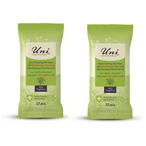 دستمال مرطوب یونی لد مدل آنتی باکتریال 2 بسته 12عددی