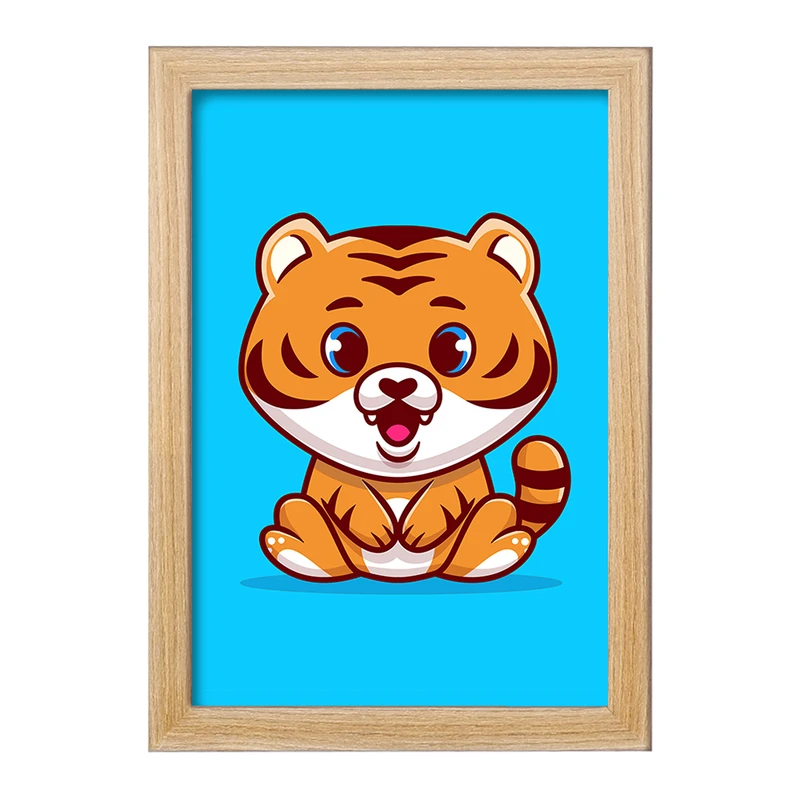 تابلو خندالو مدل حیوانات بامزه ببر کد 29644