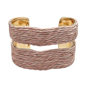 دستبند النگویی زنانه مدل رافیا کد ۰۲