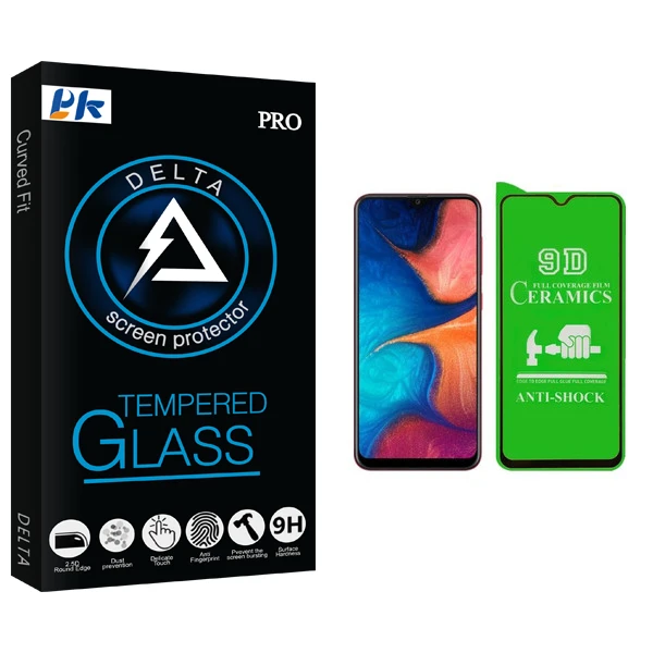 محافظ صفحه نمایش سرامیکی پی کی مدل Delta Glass مناسب برای گوشی موبایل سامسونگ Galaxy A20