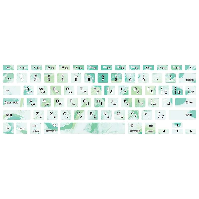 برچسب کیبورد فارسی طرح marble 108 مناسب برای مک بوک ایر 13 اینچ 2010-2017 برچسب کیبورد فارسی طرح marble 108 مناسب برای مک بوک ایر 13 اینچ 2010-2017