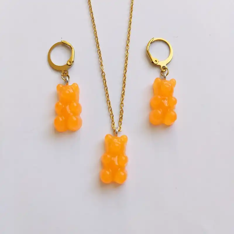 نیم ست زنانه مدل خرس پاستلی 100