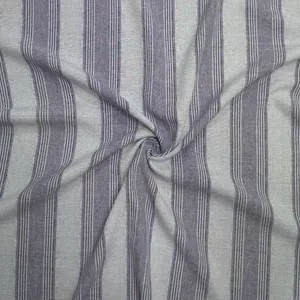 پارچه لباس عرض 1.5 متر مدل شانتون لنین اندونزی راه راه کد1 رنگ بنفش