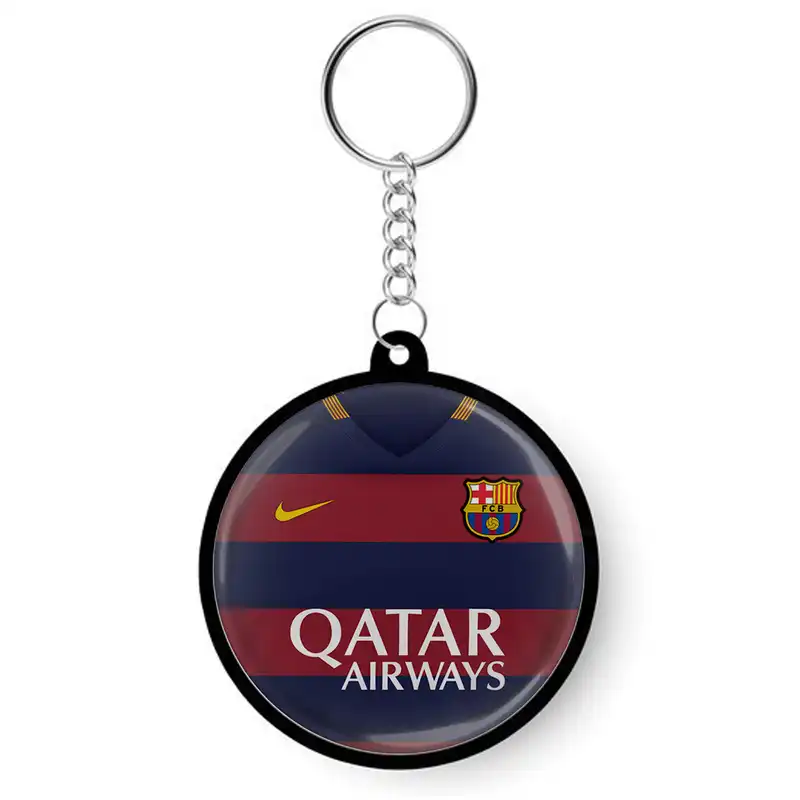 جاکلیدی مدل دوطرفه طرح لوگو تیم باشگاه فوتبال اسپانیا بارسلونا کد S1-101