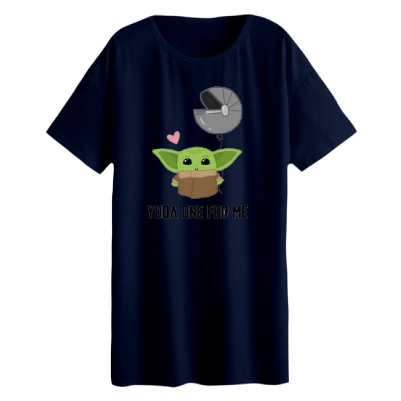 تی شرت لانگ زنانه مدل بیبی یودا کد 3