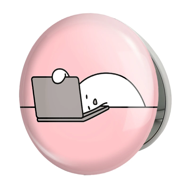 آینه جیبی خندالو طرح تنبل خسته مدل تاشو کد 29436