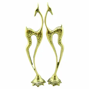 دکوری برنجی مدل غزال کد 404 مجموعه دو عددی