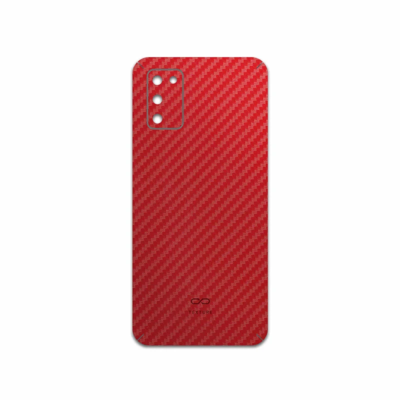 برچسب پوششی ماهوت مدل Red-Fiber مناسب برای گوشی موبایل سامسونگ Galaxy A03S
