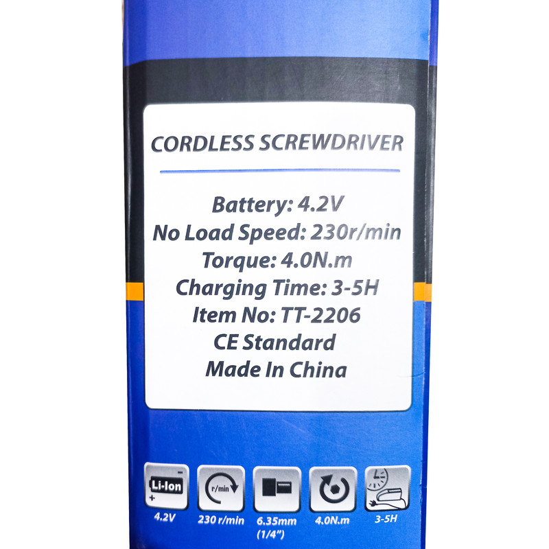 دریل پیچ گوشتی شارژی تندیس مدل TT2206 مجموعه 46 عددی