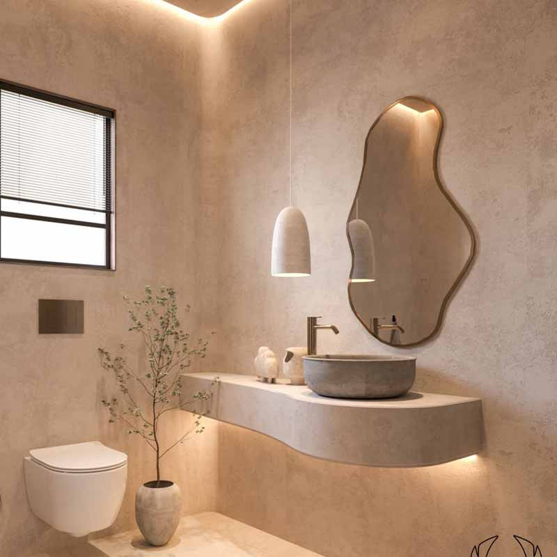 آینه سرویس بهداشتی الف طرح سانا کد SA-50-40