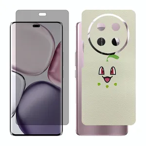 Glass Together model privacy screen protector suitable for Honor X9c mobile phone with back cover sticker