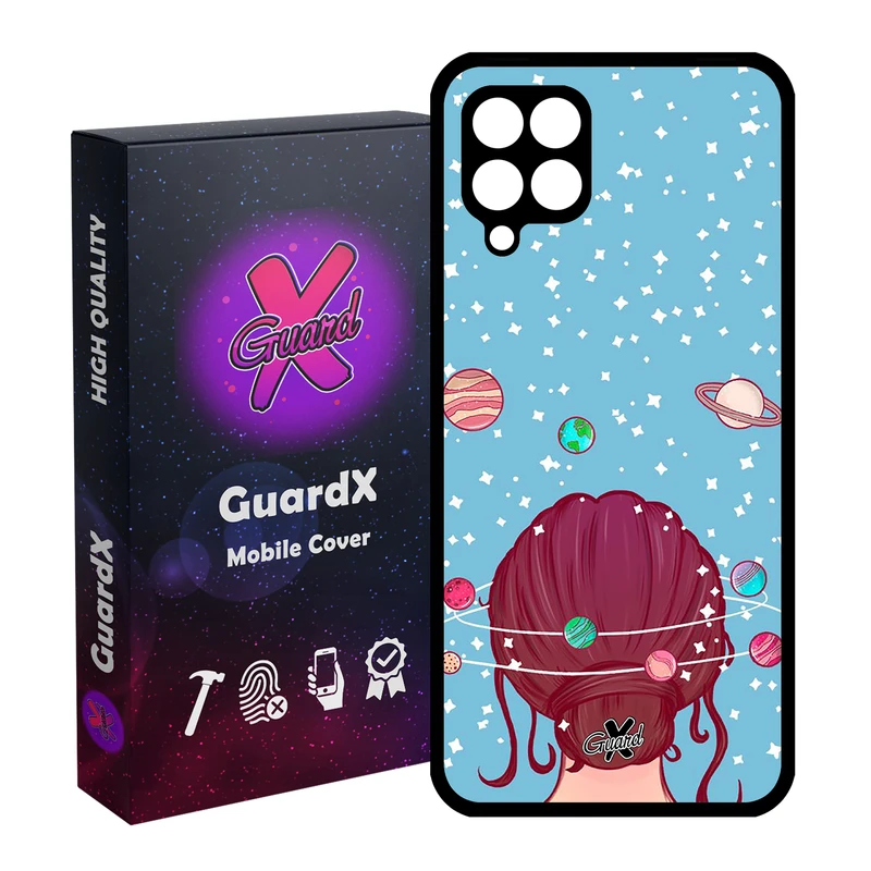کاور گارد ایکس طرح Girl مدل Glass10211 مناسب برای گوشی موبایل سامسونگ Galaxy A12