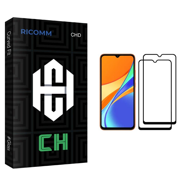 محافظ صفحه نمایش ریکام مدل CH مناسب برای گوشی موبایل شیائومی Redmi 9C بسته دو عددی