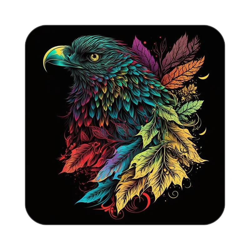 زیر لیوانی کاکتی طرح حیوانات رنگی مدل mp25832