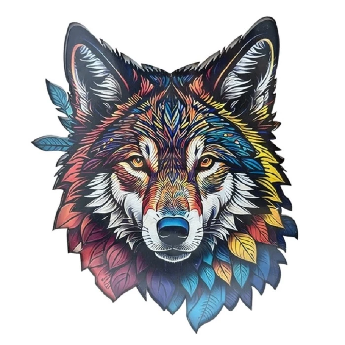 پازل 74 تکه کینگ مدل گرگ وحشی مناسب رده سنی برای 8 سال به بالا