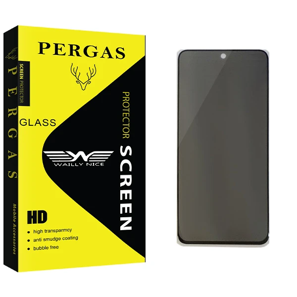 محافظ صفحه نمایش حریم شخصی وایلی نایس مدل Pergas Glass مناسب برای گوشی موبایل سامسونگ Galaxy A51