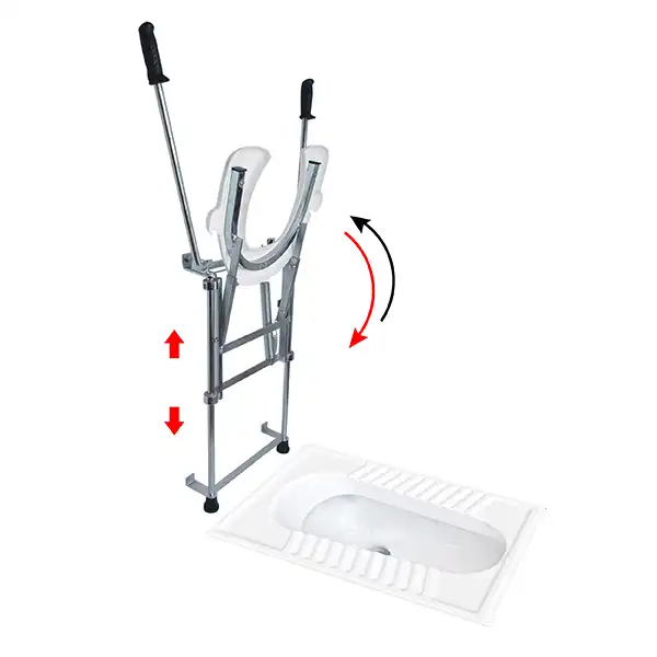 توالت فرنگی آسینکا مدل دیواری کمک برخاست 7700H