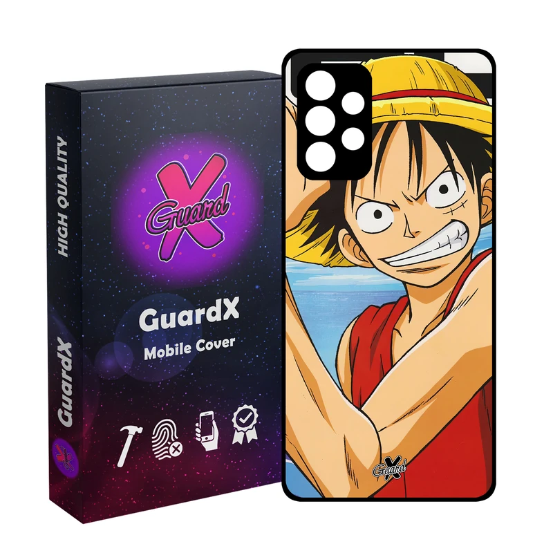 کاور گارد ایکس طرح Luffy Anime مدل Glass10593 مناسب برای گوشی موبایل سامسونگ Galaxy A32 4G