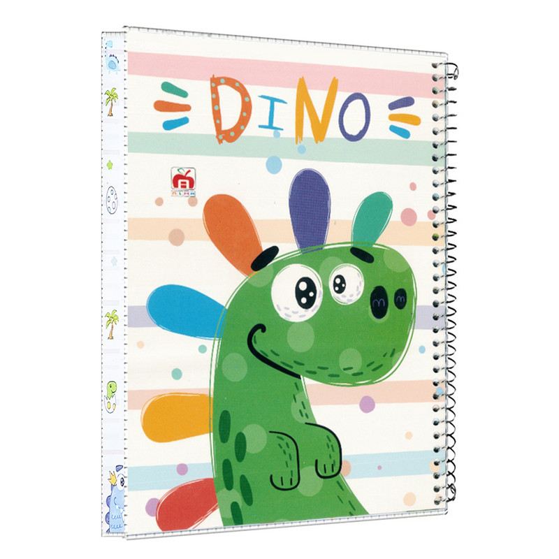 دفتر مشق 40 برگ آلما طرح DINO مدل طلقی کد 7420