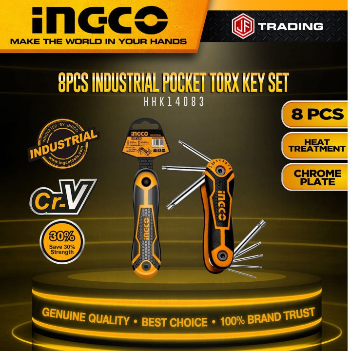 آچار آلن ستاره ای اینکو مدل HHK-14083  مجموعه 8 عددی