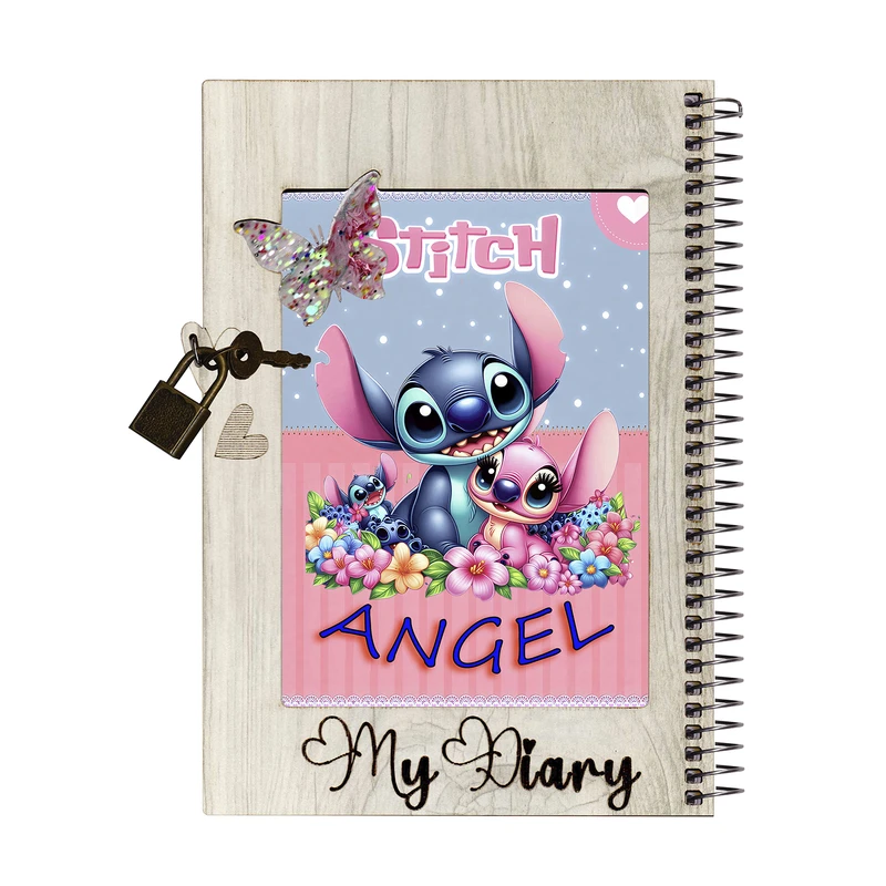 دفتر خاطرات 60 برگ طرح استیچ مدل stitch001