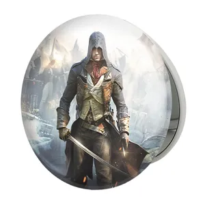 آینه جیبی خندالو طرح اساسینز کرید Assassin&#39;s Creed مدل تاشو کد 4977 
