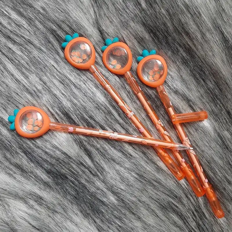 روان نویس مدل فانتزی هویج طرح مخزن دار شیشه ای